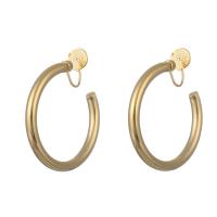 Brass Stud Earring, plated, different styles for choice & for woman, more colors for choice, 40mm, Sold By Pair