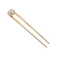 Tibetan Style Hair Stick, with Plastic Pearl, plated, for woman, more colors for choice, 150mm, Sold By PC