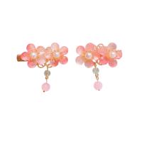 Resin Children Hair Accessories with Zinc Alloy handmade 2 pieces & for children Sold By PC