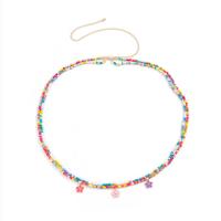 Decorative Belt Zinc Alloy with Seedbead Double Layer & fashion jewelry & for woman & enamel multi-colored nickel lead & cadmium free Length Approx 26.7 Inch Sold By PC