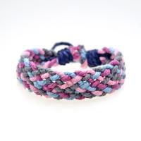 Cotton Thread Bracelet Round handmade fashion jewelry & for woman purple 18mm Length 16-18 cm Sold By PC