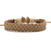 Cotton Fabric Bracelet Round handmade fashion jewelry & for woman brown 12mm Length 17 cm Sold By PC