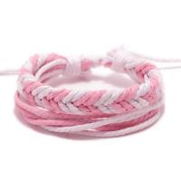 Cotton Fabric Bracelet Round handmade Adjustable & fashion jewelry & for woman Length 17 cm Sold By PC