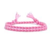Polyester and Cotton Bracelet Round handmade Adjustable & fashion jewelry & for woman 5mm Length 16-26 cm Sold By PC