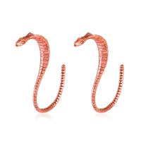 Zinc Alloy Stud Earring Snake plated fashion jewelry & Unisex 63mm Sold By Pair