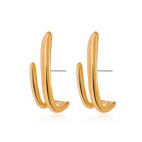 Zinc Alloy Stud Earring plated fashion jewelry & for woman 30mm Sold By Pair