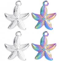 Stainless Steel Pendants 304 Stainless Steel Starfish Vacuum Ion Plating Unisex Length Approx 50 cm Sold By PC
