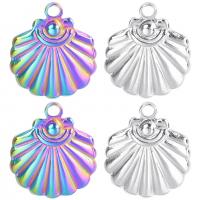 Stainless Steel Pendants, 304 Stainless Steel, Shell, Vacuum Ion Plating, Unisex & different styles for choice, more colors for choice, 16x19mm, Length:Approx 50 cm, Sold By PC