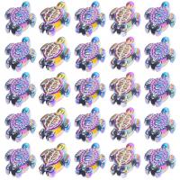 Zinc Alloy Animal Beads Turtle colorful plated DIY nickel lead & cadmium free Sold By PC