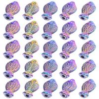 Zinc Alloy Animal Beads Fish colorful plated DIY nickel lead & cadmium free Sold By PC