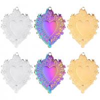 Stainless Steel Heart Pendants, 304 Stainless Steel, Vacuum Ion Plating, Unisex & different styles for choice, more colors for choice, 23x30mm, Length:Approx 50 cm, Sold By PC