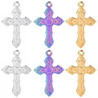 Stainless Steel Cross Pendants 304 Stainless Steel Vacuum Ion Plating Unisex Length Approx 50 cm Sold By PC