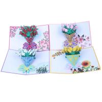Paper 3D Greeting Card, handmade, Foldable & different styles for choice, 150x200mm, Sold By PC