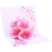 Paper 3D Greeting Card, printing, Foldable, 125x155mm, Sold By PC
