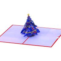 papel Cartão 3D, Árvore de Natal, Impressão, Dobrável, 130x180mm, vendido por PC