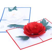Papel 3D tarjeta de felicitación, hecho a mano, Plegable, más colores para la opción, 130x180mm, Vendido por UD
