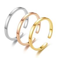 Titantium Steel δάχτυλο του δακτυλίου, Titanium Steel, κοσμήματα μόδας & για άνδρες και γυναίκες, περισσότερα χρώματα για την επιλογή, 2x1.10mm, Sold Με PC