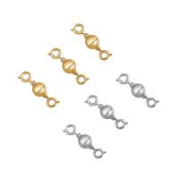 Zinc Alloy Magnetic Clasp with Magnet Round plated DIY nickel lead & cadmium free 8mm Sold By PC