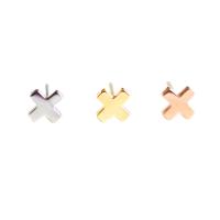 Stainless Steel Stud Earrings, 316L Stainless Steel, Vacuum Ion Plating, fashion jewelry & different styles for choice & for woman, more colors for choice, 4x4mm, Sold By Pair