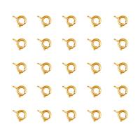 Brass Spring Ring Clasp Donut plated DIY nickel lead & cadmium free Sold By PC