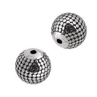 Stainless Steel Beads, 304 Stainless Steel, blacken, original color, 9x9x9mm, Hole:Approx 1.5mm, Sold By PC