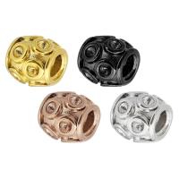 Stainless Steel Large Hole Beads, 304 Stainless Steel, plated, more colors for choice, 10x10mm, Hole:Approx 4mm, Sold By PC
