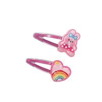Acrylic Children Hair Accessories with Zinc Alloy handmade 2 pieces & for children Sold By PC