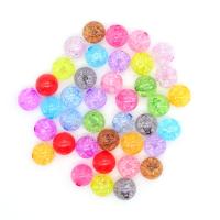 Acrylic Jewelry Beads Round DIY & crackle Sold By Bag