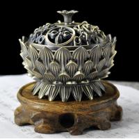 Traditional Ceramic Inserted Burner Incense Seat, Tibetan Style, half handmade, for home and office & durable, more colors for choice, nickel, lead & cadmium free, 88x80mm, Sold By PC