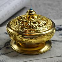 Traditional Ceramic Inserted Burner Incense Seat Zinc Alloy half handmade for home and office & durable nickel lead & cadmium free Sold By PC