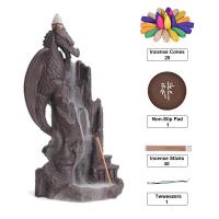Backflow Incense Burner, Porcelain, half handmade, for home and office & durable & different styles for choice, Sold By PC