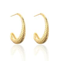 Brass Stud Earring, gold color plated, fashion jewelry & for woman, 23x20mm, Sold By Pair