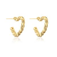 Brass Stud Earring gold color plated fashion jewelry & for woman Sold By Pair