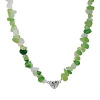 Акриловые ожерелья, Акрил, с цинковый сплав, Сердце, Корейский стиль & С магнитным & Женский, длина:Приблизительно 15.3 дюймовый, продается PC