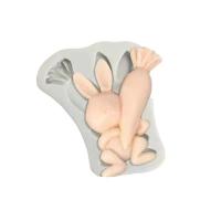 DIY Epoxy Mold Set, Silicone, Rabbit, different size for choice, grey, Sold By PC