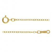 Gold Filled Chain Necklace 14K gold-filled Unisex golden Sold By PC