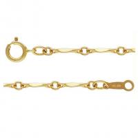Gold naplněné Chain Necklace, 14K plněné zlatem, unisex & různé velikosti pro výběr, zlatý, Prodáno By PC