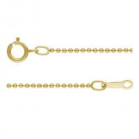 Guld-fyllda Chain Necklace, 14K guldfyllt, Unisex & olika storlek för val, gyllene, Säljs av PC
