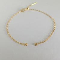 Gold Filled Bracelet Findings, 14K gold-filled, DIY & different size for choice, golden, Sold By PC
