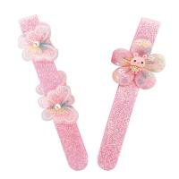 Cloth Hair Band with Plastic Pearl handmade & embroidered & for children 165mm Sold By PC