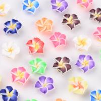 Polymer Ton Perlen , Blume, DIY & verschiedene Größen vorhanden, gemischte Farben, frei von Nickel, Blei & Kadmium, verkauft von Tasche