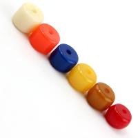 Resin Jewelry Beads, polished, fashion jewelry & for woman, more colors for choice, 8x6mm, 500PCs/Lot, Sold By Lot