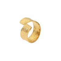 Stainless Steel Finger Ring, 304 Stainless Steel, Round, 18K gold plated, Adjustable & fashion jewelry & for woman, golden, 10mm, Sold By PC