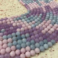 Mischedelstein Perlen, Morganit, rund, DIY & verschiedene Größen vorhanden, gemischte Farben, verkauft per ca. 14.96 ZollInch Strang