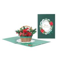 Paper 3D Greeting Card, handmade, Foldable & 3D effect, 127x178mm, Sold By PC