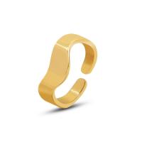 Titano plienas Cuff Finger Ring, moters, daugiau spalvų pasirinkimas, 5mm, Dydis:7, Pardavė PC