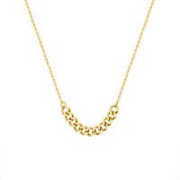 Titanstahl Halskette, mit Verlängerungskettchen von 5cm, für Frau, keine, 55x7mm, Länge:ca. 45 cm, verkauft von PC