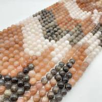 Grânulos de rocha lunar, Selenita, Roda, DIY & tamanho diferente para a escolha, gradiente de cor, vendido para Aprox 14.96 inchaltura Strand