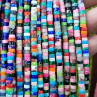 Impression Jasper Beads, Flat Round, DIY, more colors for choice, 2x4mm, Approx 155PCs/Strand, Sold By Strand