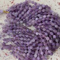 Lavender Beads with Glass Seed Beads Lantern DIY & faceted purple Sold Per Approx 14.96 Inch Strand